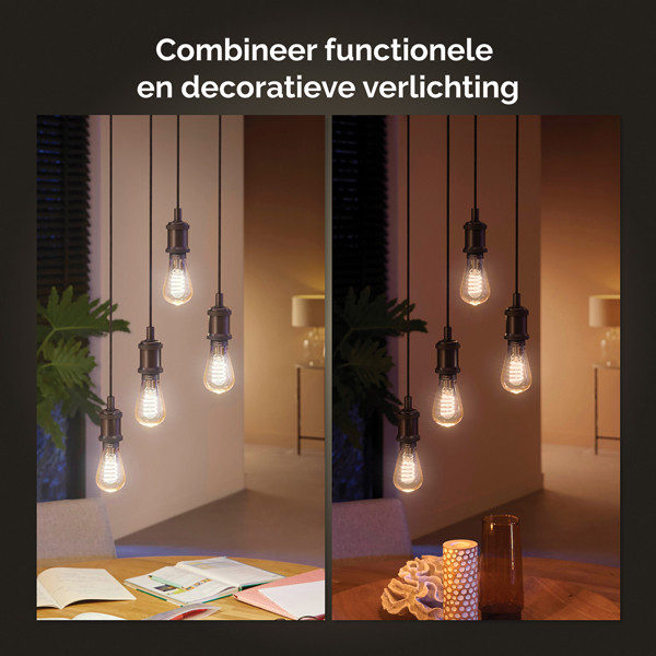 Philips Hue Filament E27 Edison ST64 White 550 lumen 7W Philips HUE 123led